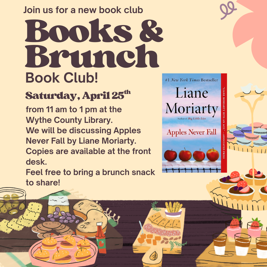 Food displayed on a table alongside Apples Never Fall Book Cover