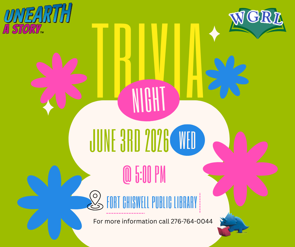 Green Background with night with pink and blue flowers