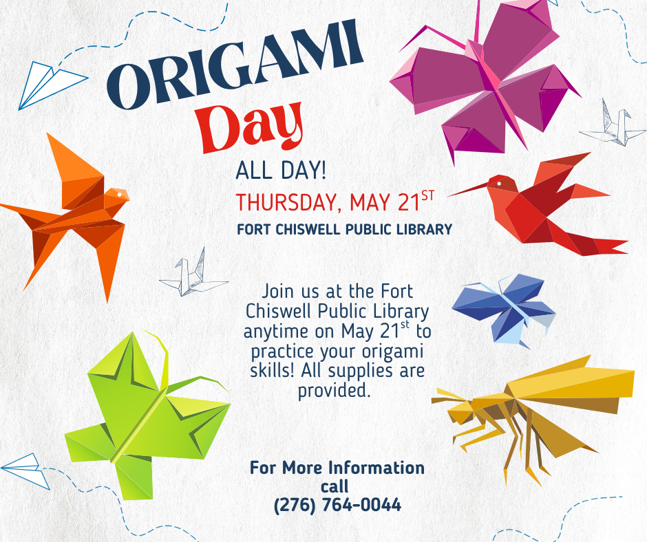 Page background with origami insects