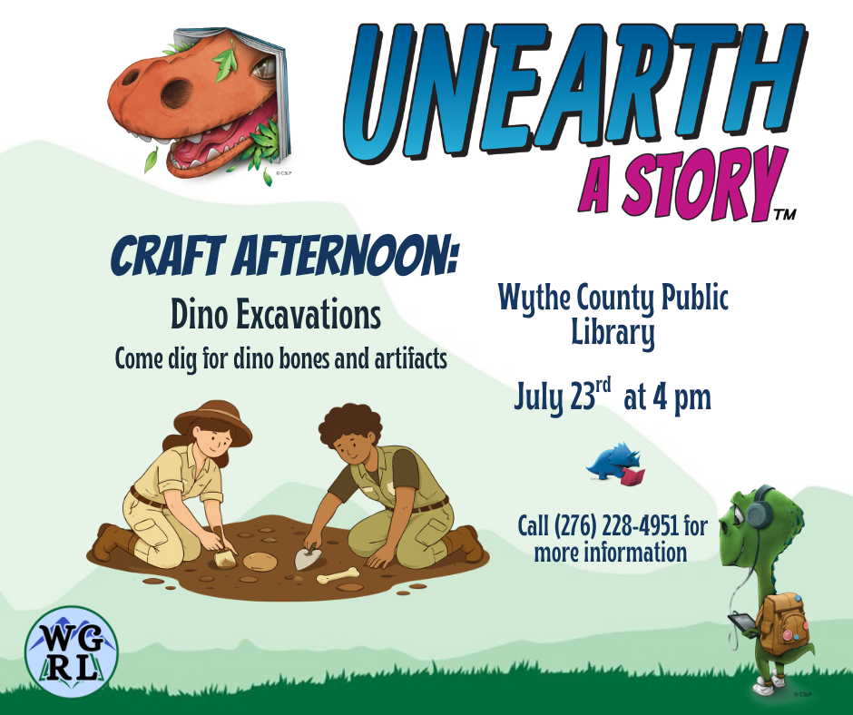 green mountain background with archeologists digging