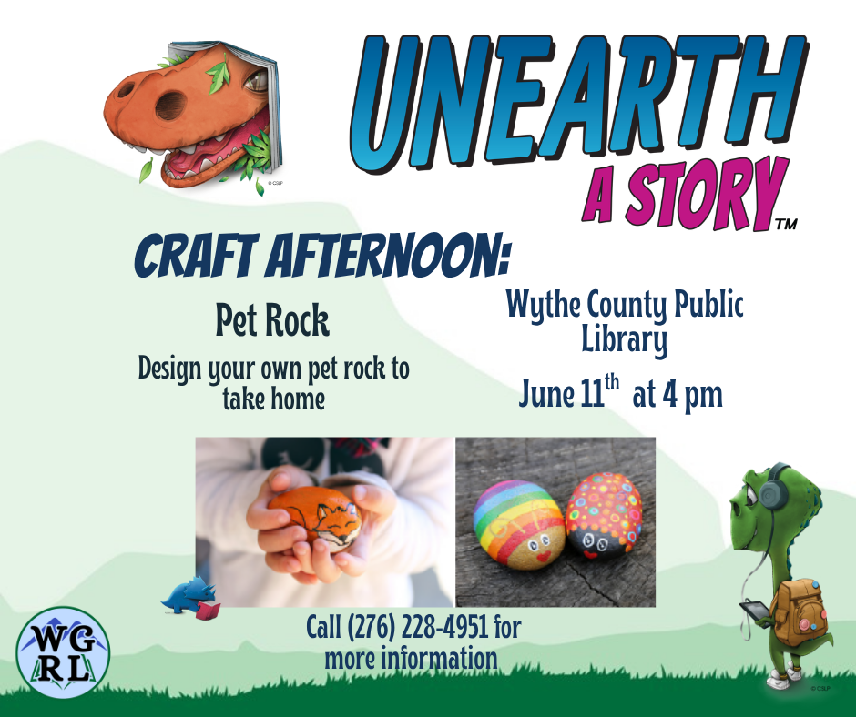 Green mountain background with photo of painted rocks