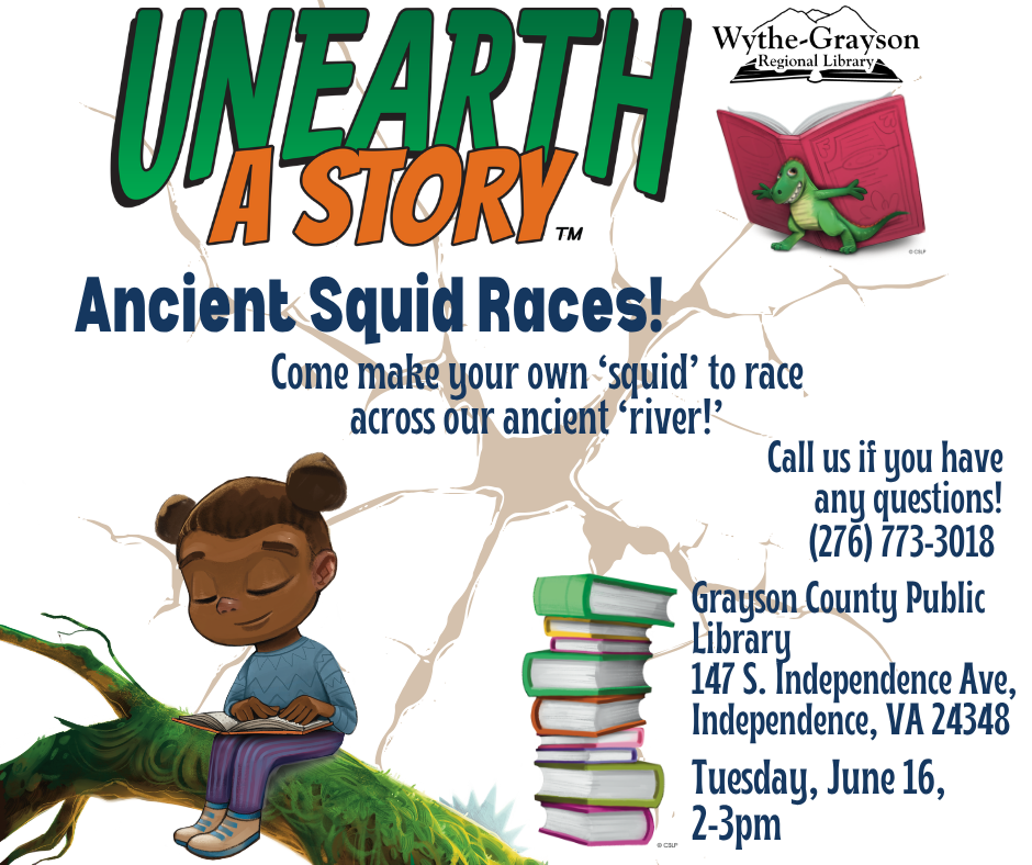 Beige cracked background with unearth a story logo with kid sitting on a branch