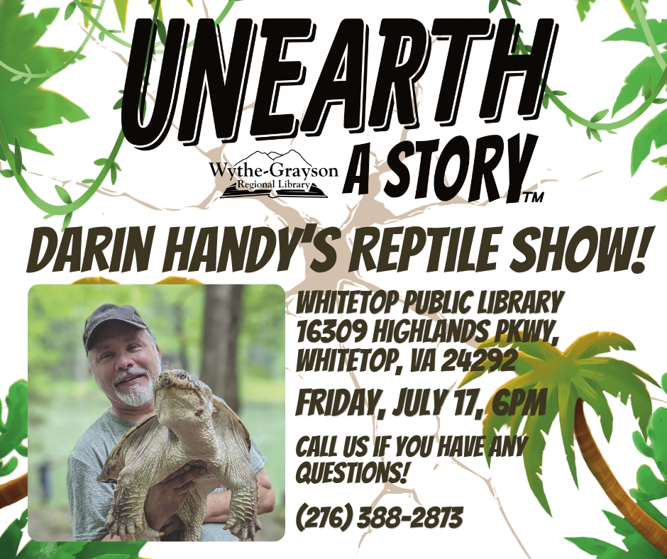 Picture of Darin Handy with a turtle and vine background