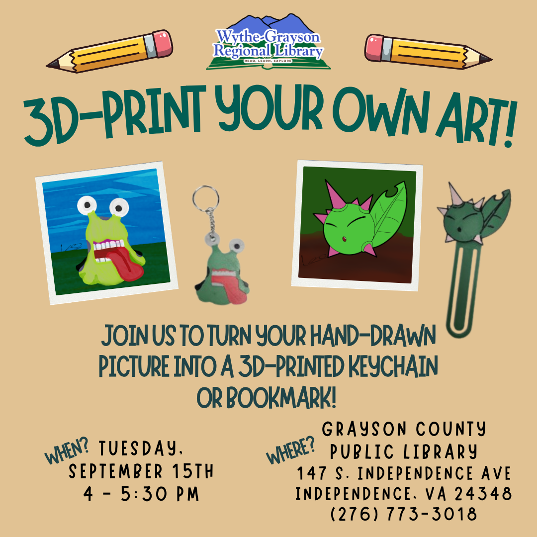 3d printed drawings for 3d print art night
