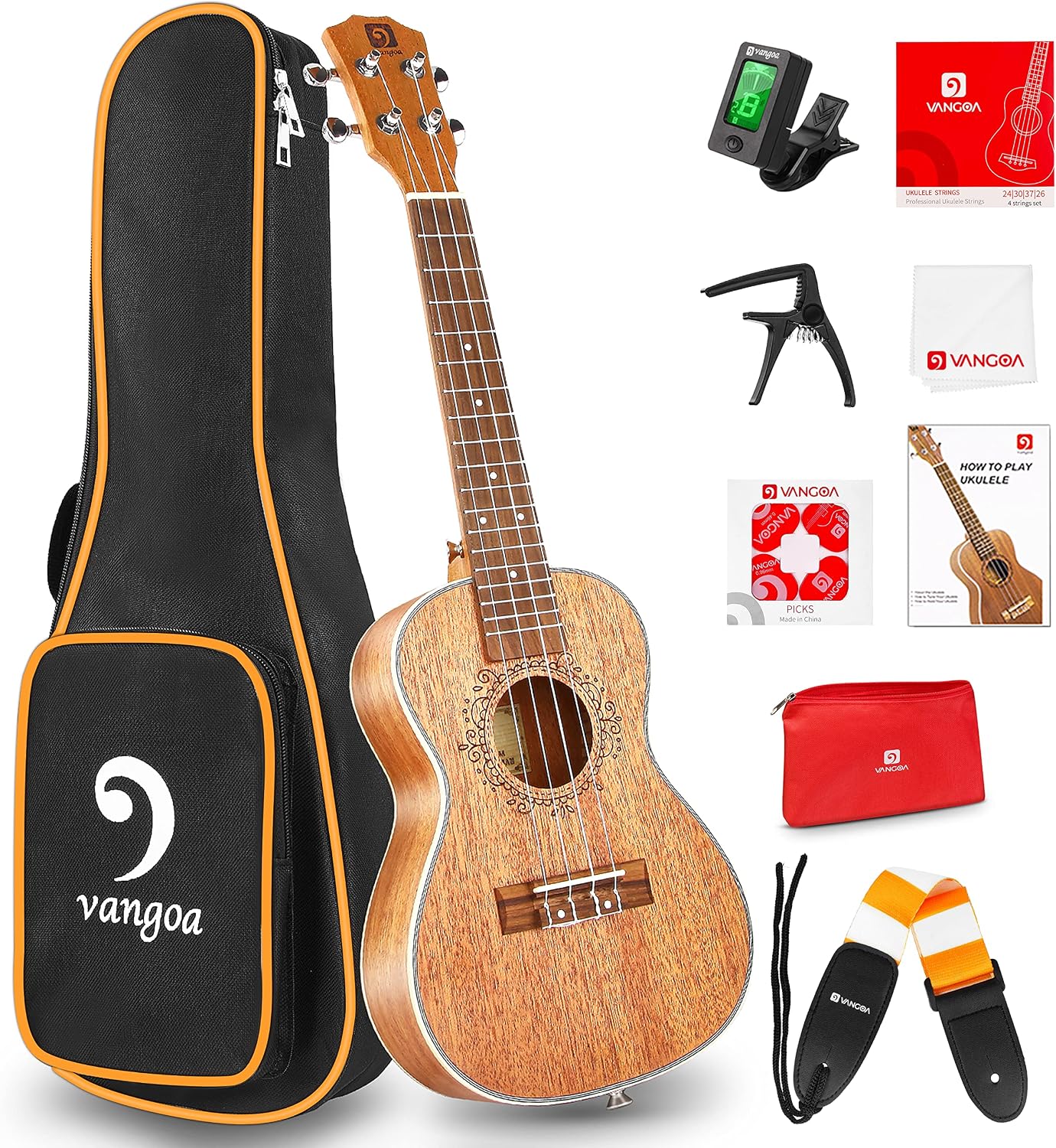 Ukulele Concert Mahogany Bundle 23 inch