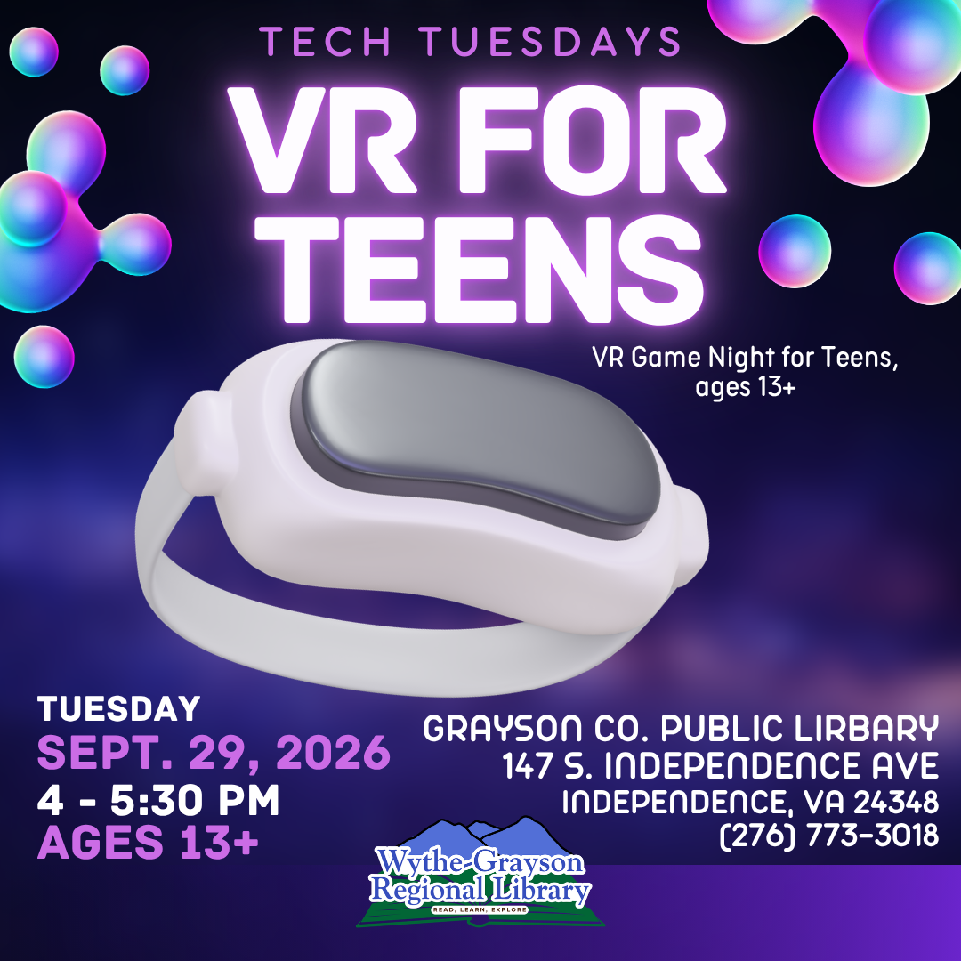 VR headset with purple background