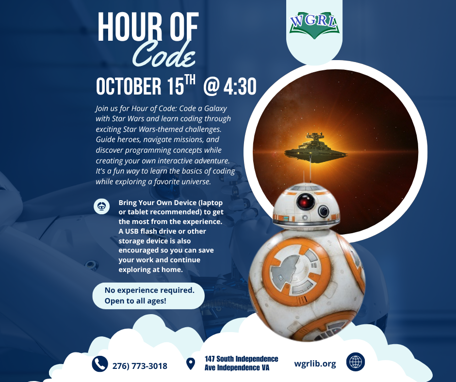 Hour of Code with star wars and BB 8