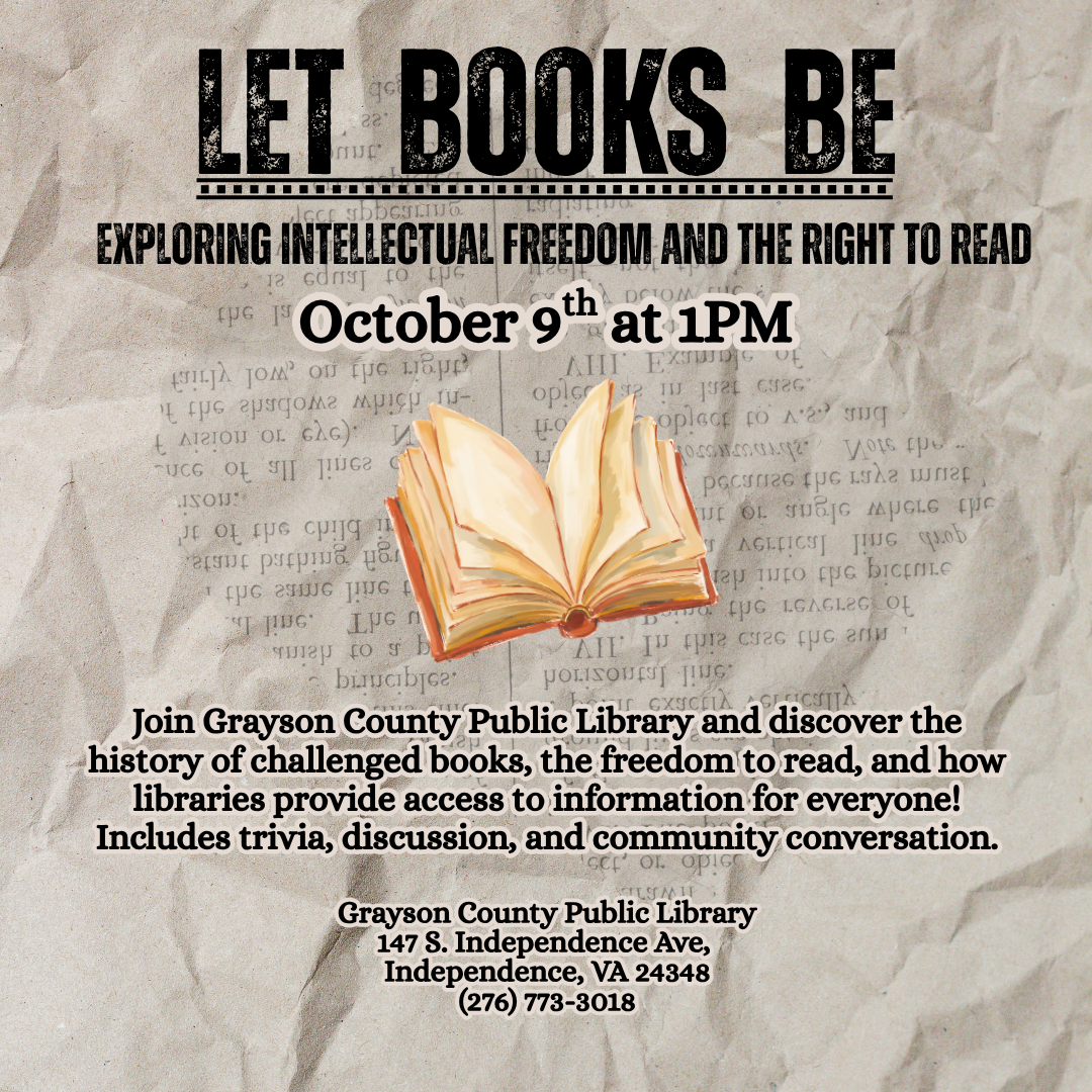 Open book with let books be